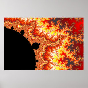 Poster Flamber Sun - fractale