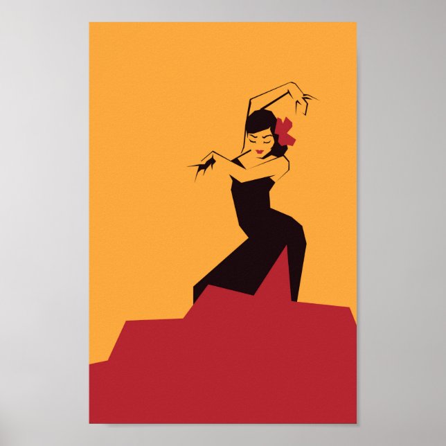 Poster Flamenco à С facettes (Devant)