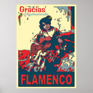 Poster Flamenco, add edit text,