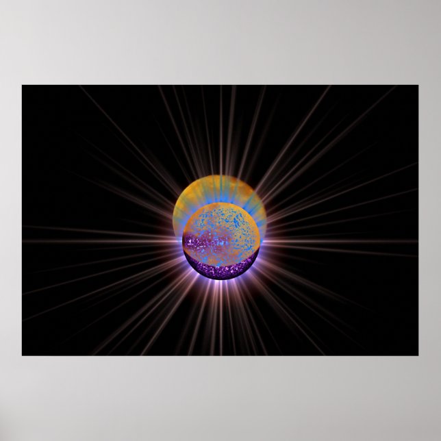 Poster Flames jumelles (Devant)