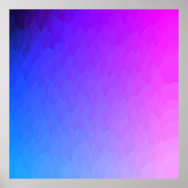 Poster Flames rose violet bleu rose rose Ombre (Devant)