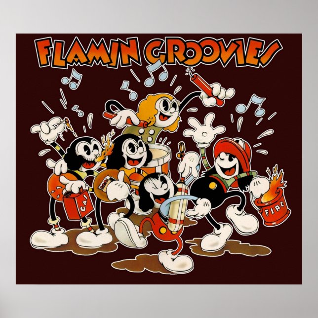 Poster Flamin Groovies Supersnazz (Devant)
