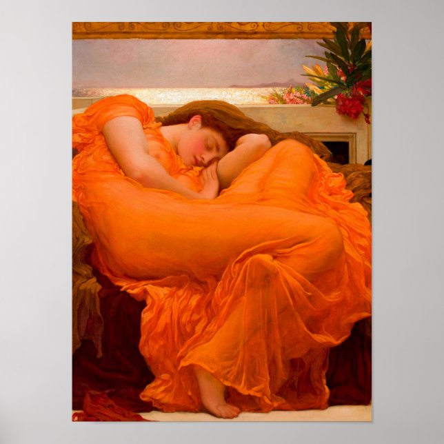 Poster Flaming juin 1895 par Lord Frederic Leighton (Devant)