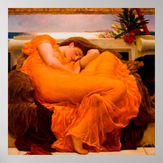 Poster Flaming June by Frederic Leighton