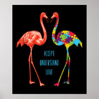 Flamingo | Accept Understand Love Autism Flamingo