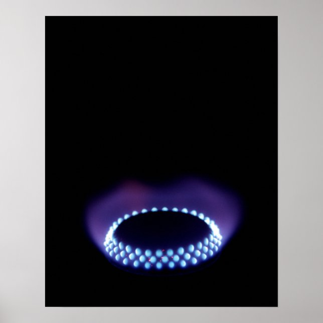 Poster Flamme à gaz (Devant)