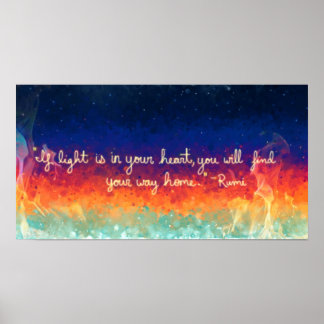 Poster flamme Abstraite