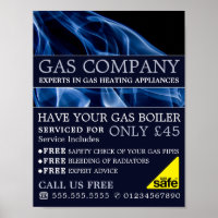 Flamme bleue, ingénieur en gaz et publicité des fo