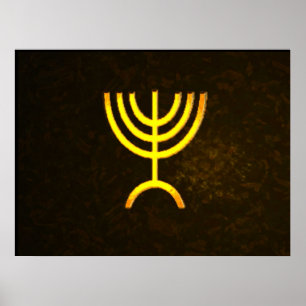 Poster Flamme de Menorah