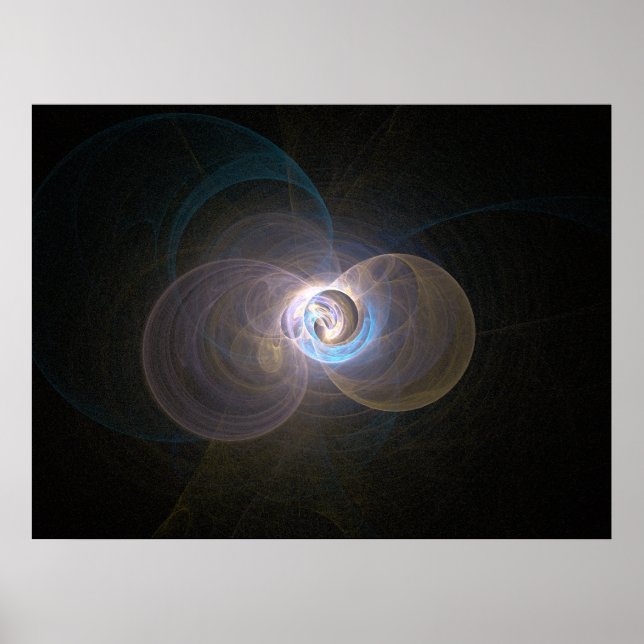 Poster Flamme fractale : Trois (Devant)