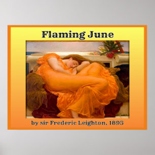 Poster Flamme Juin