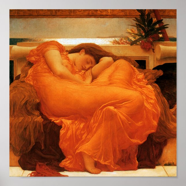 Poster Flamme Juin Frédéric Leighton Fine Art (Devant)