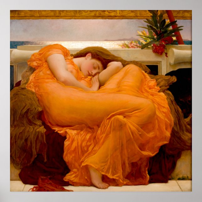 Poster Flamme Juin par Sir Frederic Leighton (Devant)