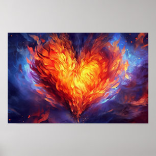 Poster Flamme sacrée de l'amour