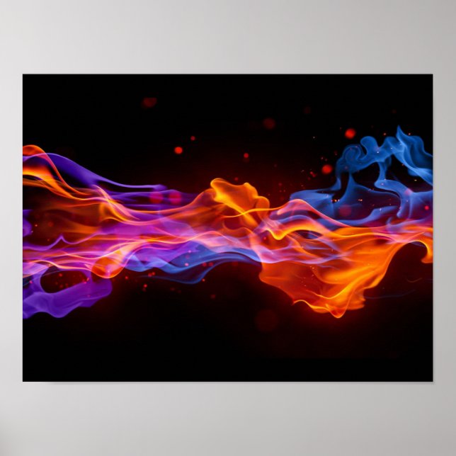 Poster Flammes d'affiche (Devant)