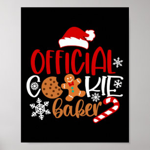 Poster Flammes de neige de boulangerie de cuisine officie