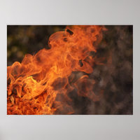 Flammes Flammes Chaleur Photographie Art Imprimer