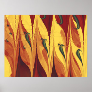 Poster Flammes fractales