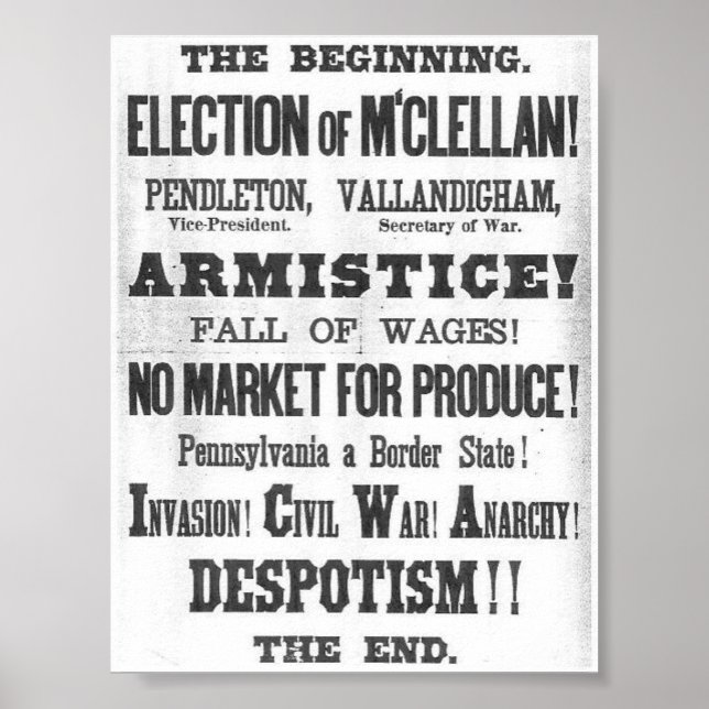 Poster Flanc 1864 d'élection (Devant)