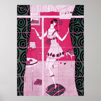 Poster Flapper Girl Dancing