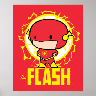 Poster Flash Chibi Avec Électricité