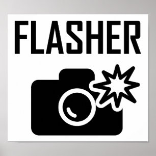 Poster Flasher Funny