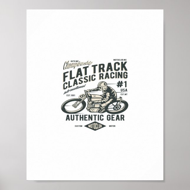 Poster Flat Track (Devant)