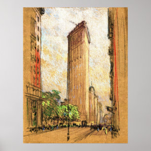 Poster Flatiron Building New York City 1904