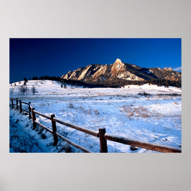 Poster Flatirons Boulder Colorado (Devant)