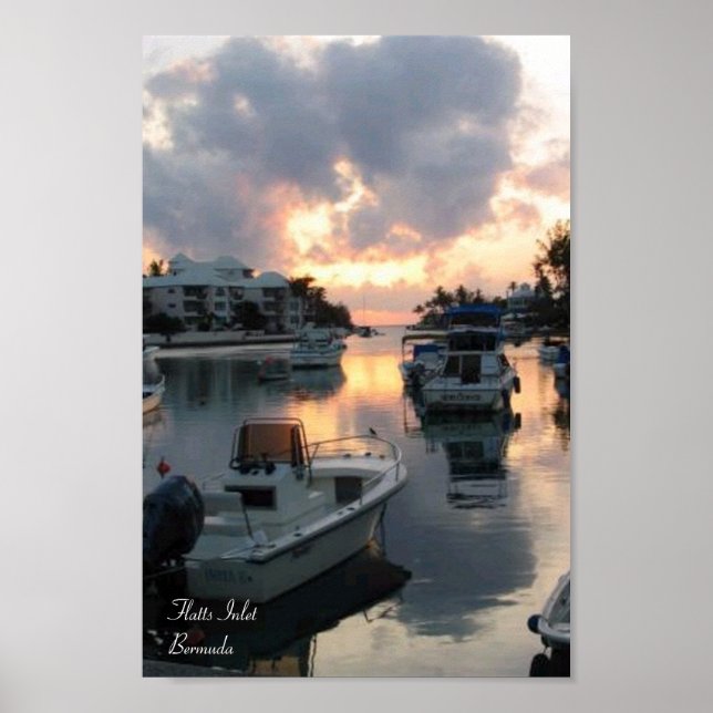 Poster Flatts Inlet - Bermudes (Devant)