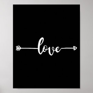 Poster Flèche d'amour Amour Saint-Valentin Cœur Amour Cou