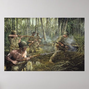 Poster Flèche rouge en guerre par Michael Gnatek Imprimer