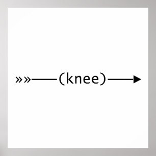 Poster Flèche vers le genou