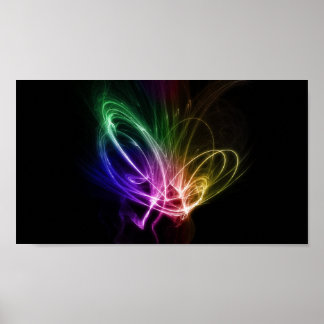 Poster Flèches arc-en-ciel