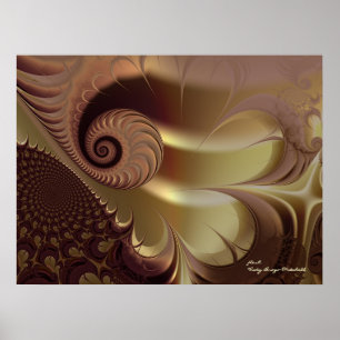 Poster Flesh Beautiful Abstract Fine Art Fractal