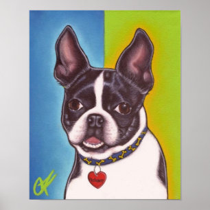 Poster Fletcher the Boston Terrier