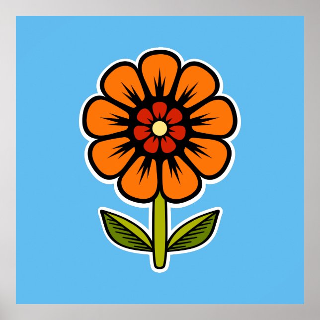 Poster Fleur (Devant)