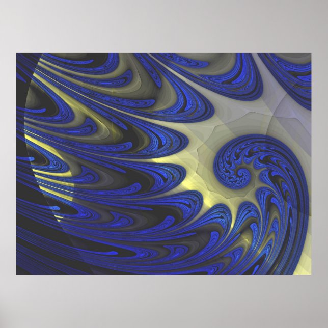Poster Fleur 2 Art Abstrait (Devant)