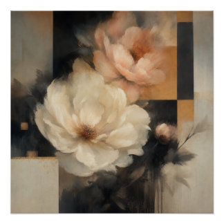Poster "Fleur abstraite"