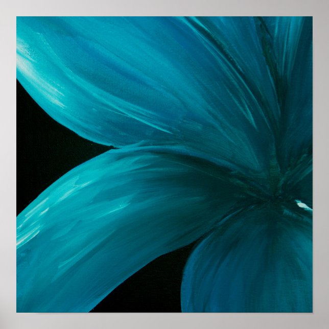 Poster Fleur bleue (Devant)