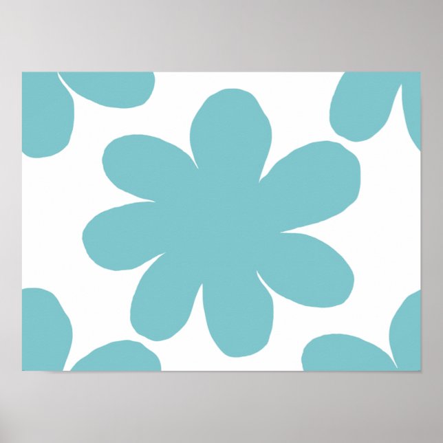 Poster Fleur bleue (Devant)