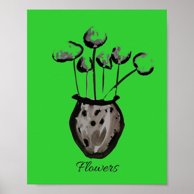 Poster Fleur d'art  (Devant)