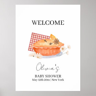 Poster Fleur de bienvenue pour bébé pour la chute de la t