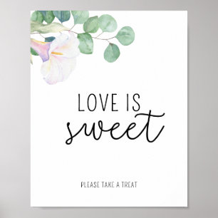 Poster Fleur de Calla - L'amour est doux prendre une affi