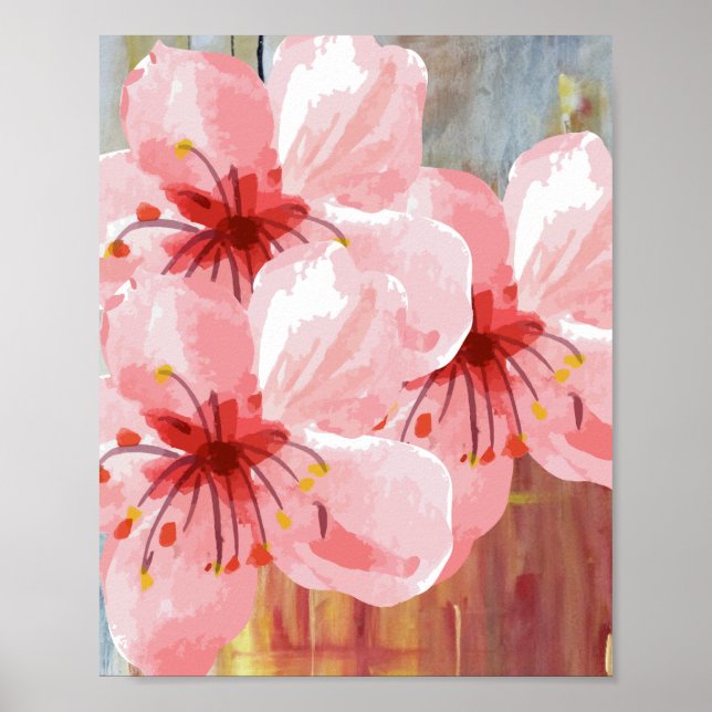 Poster Fleur de cerise (Devant)