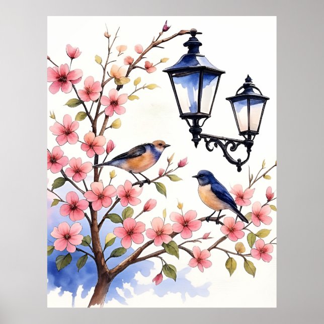 Poster Fleur de cerise (Devant)