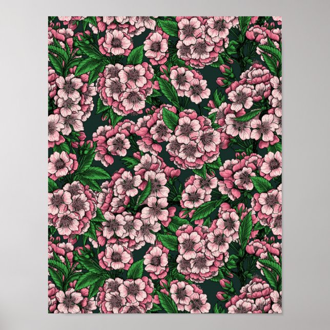 Poster Fleur de cerisier 2 (Devant)