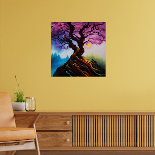 Poster Fleur de cerisiers Arbre de vie