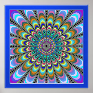 Poster Fleur de couleur