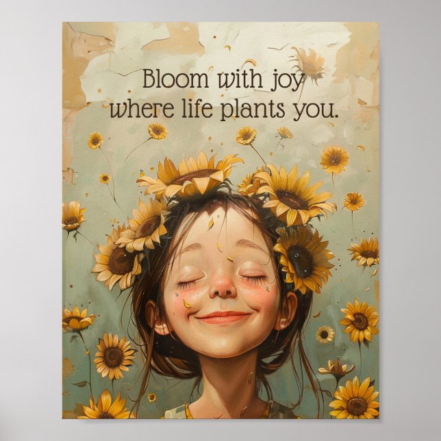 Poster Fleur de joie (Devant)